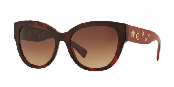 Versace VE4314A Sunglasses, 518413 HAVANA/BORDEAUX (BORDEAUX)
