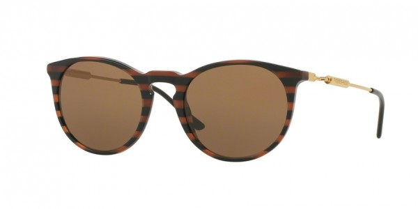 Versace VE4315 Sunglasses, 518773 BROWN RULE BLACK (GOLD)