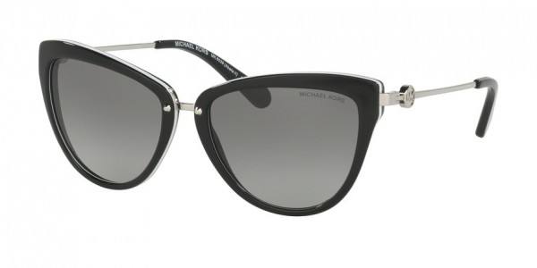 Michael Kors MK6039F ABELA II Sunglasses, 312911 BLACK/WHITE