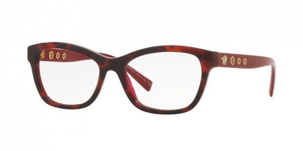 Versace VE3225A Eyeglasses, 5184 HAVANA/BORDEAUX (BROWN)