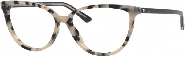 Christian Dior Montaigne 33 Eyeglasses, 0TFV White Havana Black