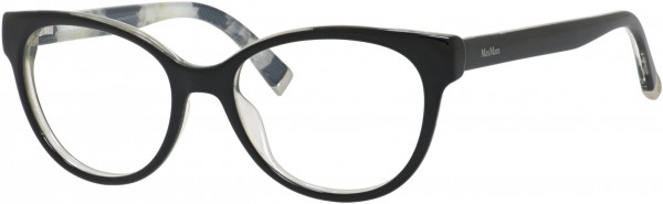 Max Mara MM 1267 Eyeglasses, 0UXK Black Pattern Black