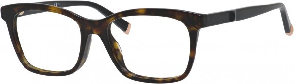 Max Mara MM 1274 Eyeglasses, 0KVX Dark Havana Black