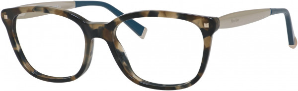 Max Mara MM 1278 Eyeglasses, 0USG Blue Havana Gold