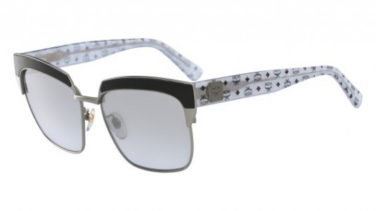 MCM MCM102S Sunglasses, (046) SILVER/SILVER MARBLE GLITTER V