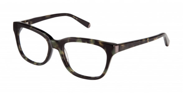 Kate Young K111 Eyeglasses, Olive Green Tortoise (OLI)