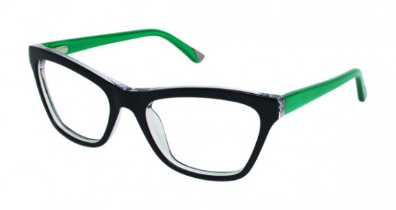 L.A.M.B. LA012 Eyeglasses, Black/Teal (BLK)