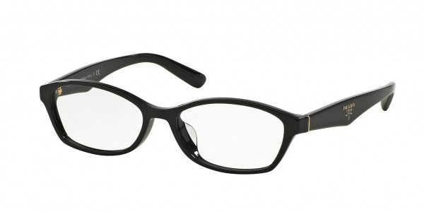 Prada PR 02SV Eyeglasses, 1AB1O1 BLACK (BLACK)