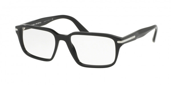 Prada PR 09TV Eyeglasses, 1AB1O1 BLACK (BLACK)