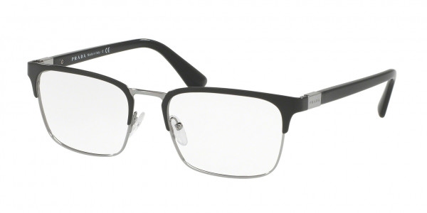 Prada PR 54TV HERITAGE Eyeglasses, 1AB1O1 HERITAGE BLACK/GUNMETAL (BLACK)