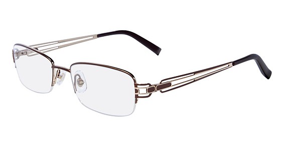 Marchon M-166 Eyeglasses, (209) FUDGE GOLDEN