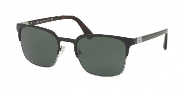 Prada PR 61SS Sunglasses, 1AB3O1 BLACK/GUNMETAL (BLACK)