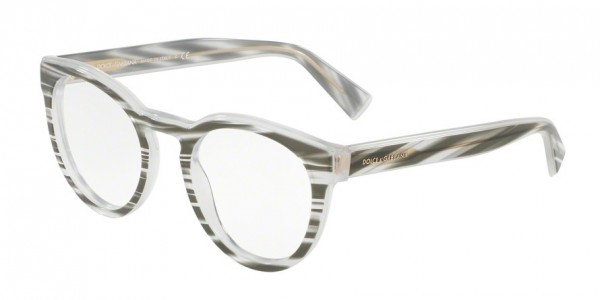 Dolce & Gabbana DG3251F Eyeglasses, 3050 STRIPED BLACK