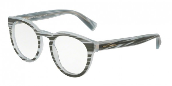 Dolce & Gabbana DG3251F Eyeglasses, 3051 STRIPED AZURE