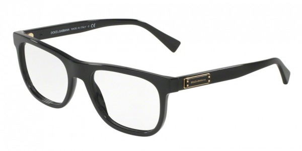 Dolce & Gabbana DG3257 Eyeglasses, 501 BLACK (BLACK)