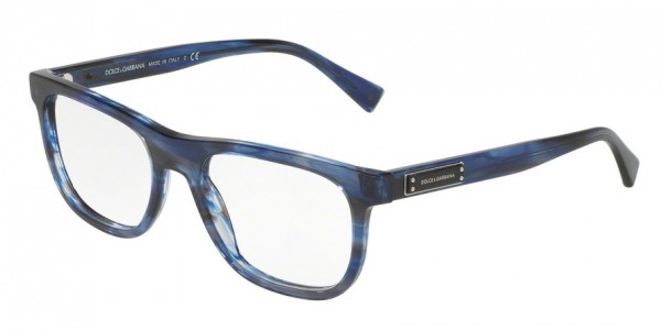 Dolce & Gabbana DG3257F Eyeglasses, 3065 STRIPED BLUE (BLUE)