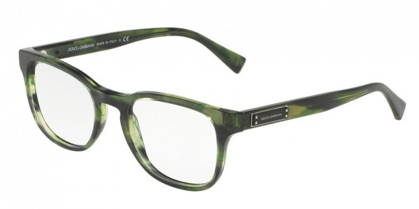 Dolce & Gabbana DG3260 Eyeglasses, 3066 STRIPED GREEN (GREEN)