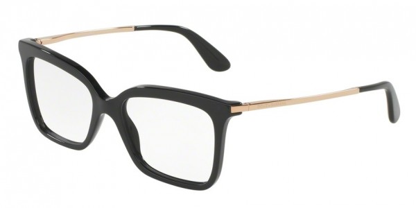 Dolce & Gabbana DG3261F Eyeglasses, 501 BLACK (BLACK)