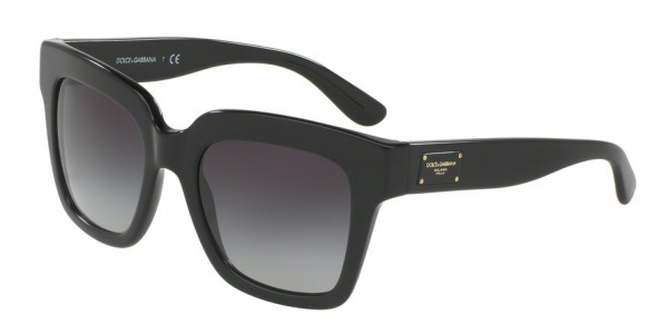 Dolce & Gabbana DG4286F Sunglasses, 501/8G BLACK (BLACK)