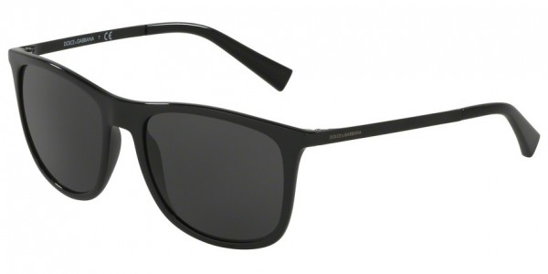 Dolce & Gabbana DG6106 Sunglasses, 501/87 BLACK (BLACK)
