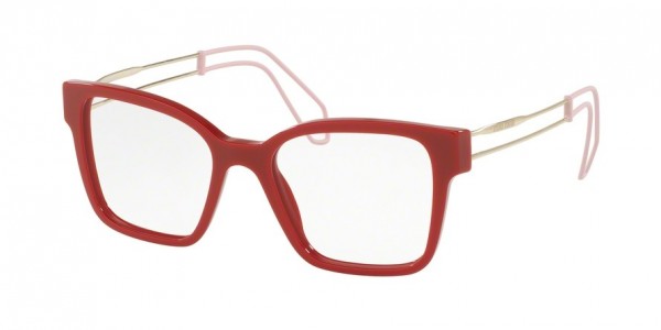Miu Miu MU 02PVA Eyeglasses, USL1O1 RED (RED)