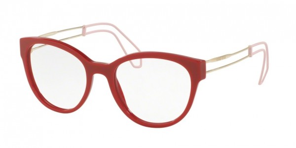 Miu Miu MU 03PV Eyeglasses, USL1O1 RED (RED)