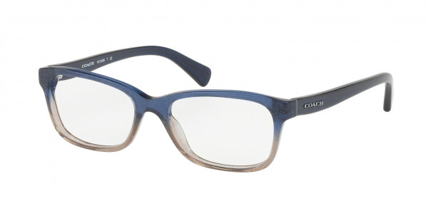 Coach HC6089 Eyeglasses, 5474 BLUE BEIGE GLITTER GRADIENT (BLUE)