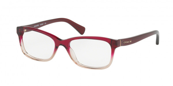 Coach HC6089 Eyeglasses, 5484 RED BEIGE GRADIENT (RED)