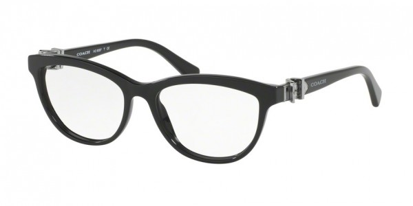 Coach HC6087F Eyeglasses, 5002 BLACK (BLACK)