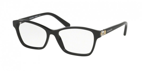 Coach HC6091BF Eyeglasses, 5002 BLACK (BLACK)
