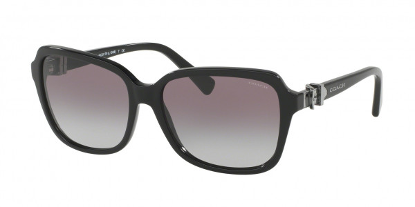 Coach HC8179F L1599 Sunglasses, 500211 BLACK (BLACK)