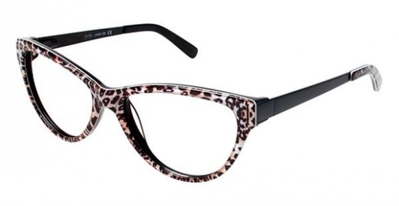 Jessica Simpson J1033 Eyeglasses, OX Leopard/Black