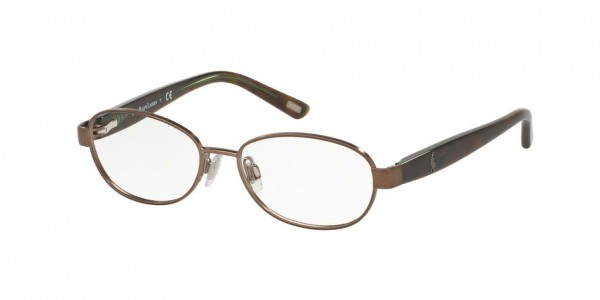 Ralph Lauren Children PP8037 Eyeglasses, 3184 SATIN BROWN/TORTOISE GREEN (BROWN)