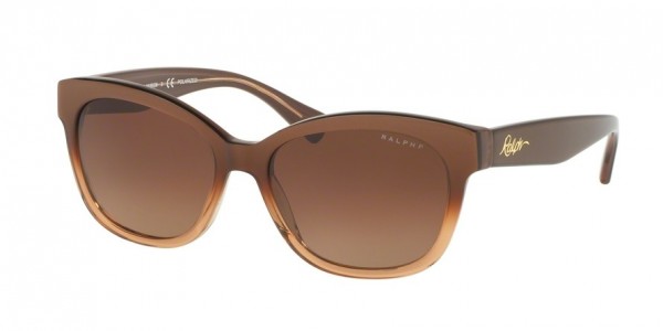 Ralph RA5218 Sunglasses, 1581T5 BROWN GRADIENT/BROWN (BROWN)