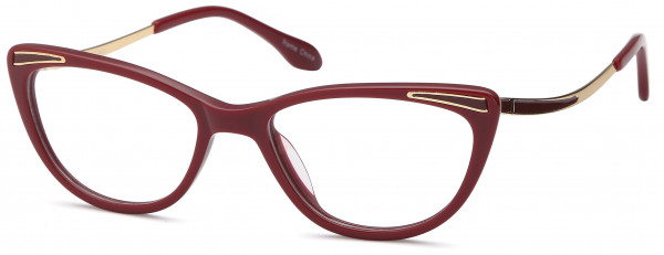 Di Caprio DC317 Eyeglasses, Burgundy