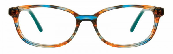 David Benjamin Tie Dye Eyeglasses, 3 - Rust / Teal