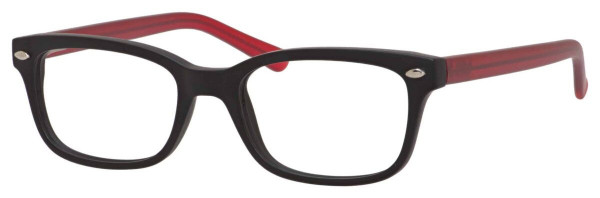 Enhance EN3972 Eyeglasses, Matte Black/Burgundy