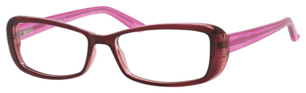 Enhance EN3947 Eyeglasses, Burgundy/Pink