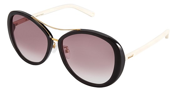 Bally BY2063A Sunglasses, C01 Black (Gradient Pink)