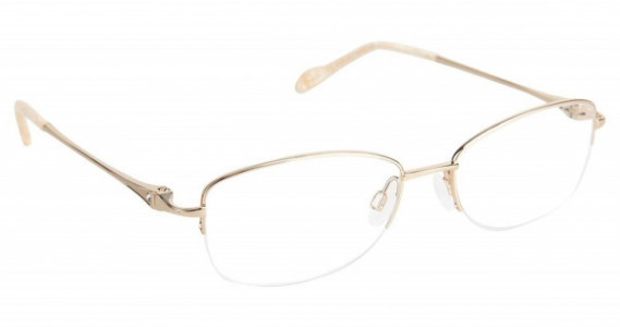 SuperFlex SF-1064T Eyeglasses, (1) GOLD