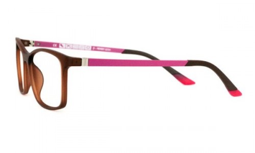 Eyecroxx EC391U Eyeglasses, C4 Brown/Pink