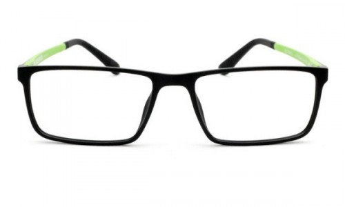Eyecroxx EC395U Eyeglasses, C1 Black Lime
