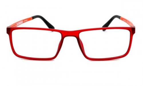 Eyecroxx EC395U Eyeglasses, C4 Red Orange