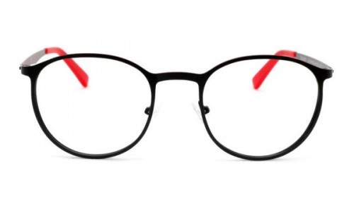Eyecroxx EC404M Eyeglasses, C1 Black Red
