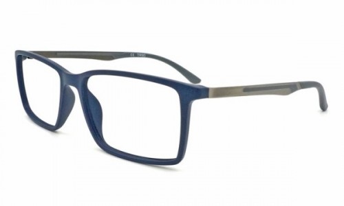 Eyecroxx EC449T Eyeglasses, C4 Mat Blue Grey