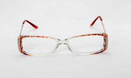 Adolfo VP403 Eyeglasses, Brown Crystal