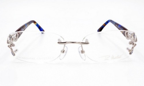 Pier Martino PM797 Eyeglasses, C5 Silver Blue Amber