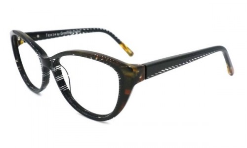 Tehia T50007 Eyeglasses, C03 Black Crystal