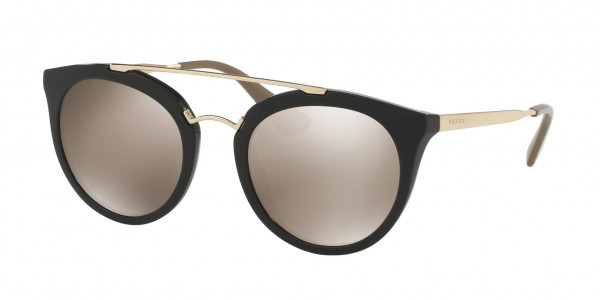Prada PR 23SSF CATWALK Sunglasses, 1AB1C0 BLACK (BLACK)