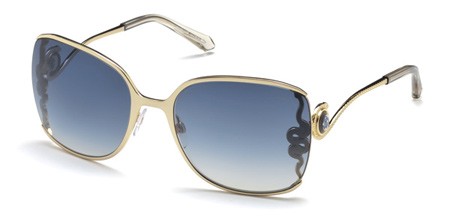 Roberto Cavalli WASAT Sunglasses, 32X - Gold / Blu Mirror